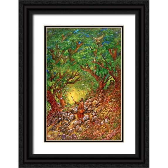 Bell, Bill 13x18 Black Ornate Wood Framed with Double Matting Museum Art Print Titled - 024