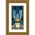 thumbnail image 1 of Bell, Bill 14x24 Gold Ornate Wood Framed with Double Matting Museum Art Print Titled - Rockefeller Christmas, 1 of 4