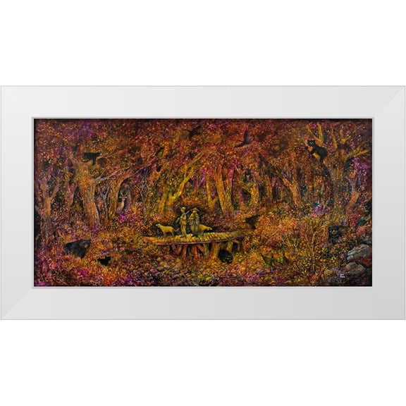 Bell, Bill 14x9 White Modern Wood Framed Museum Art Print Titled - The Bears Bridge