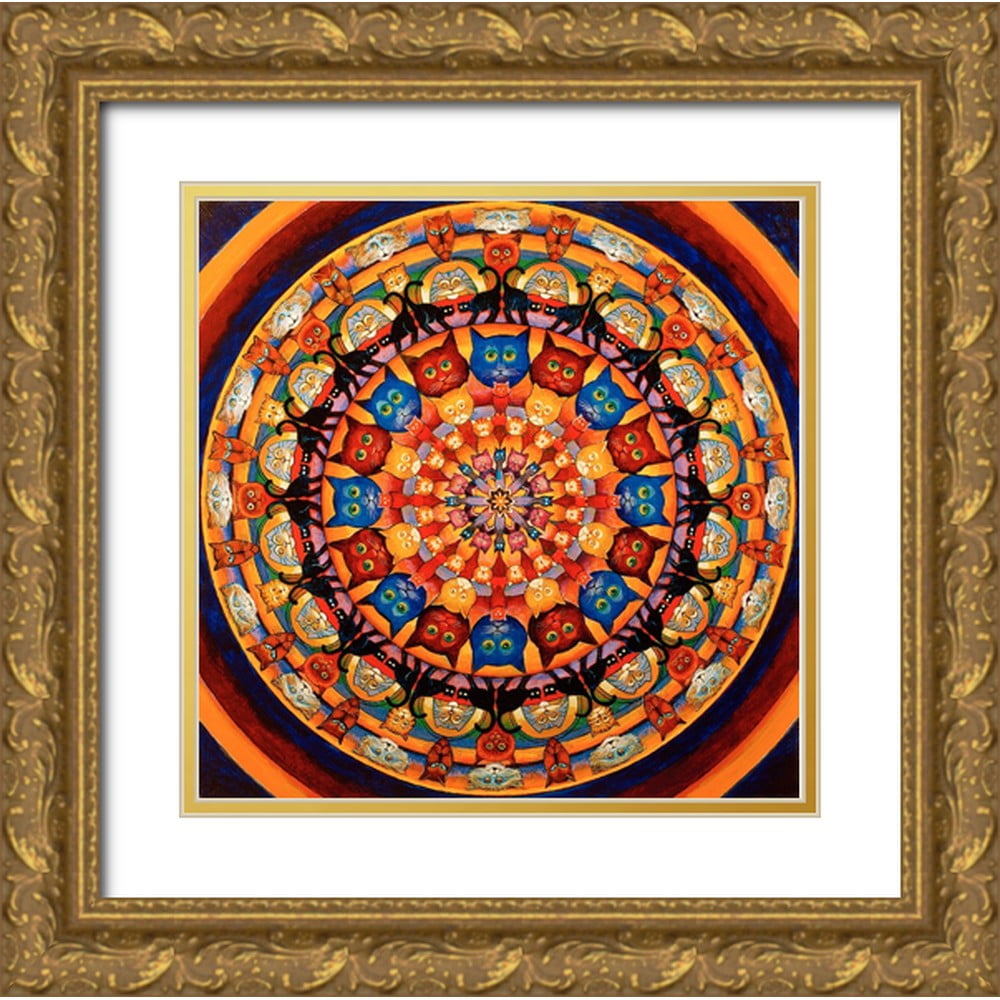 Bell, Bill 15x15 Gold Ornate Wood Framed with Double Matting Museum Art ...