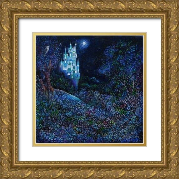 Bell, Bill 15x15 Gold Ornate Wood Framed with Double Matting Museum Art Print Titled - The White Castle