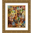 thumbnail image 1 of Bell, Bill 15x18 Gold Ornate Wood Framed with Double Matting Museum Art Print Titled - The Birdhouse Man, 1 of 4