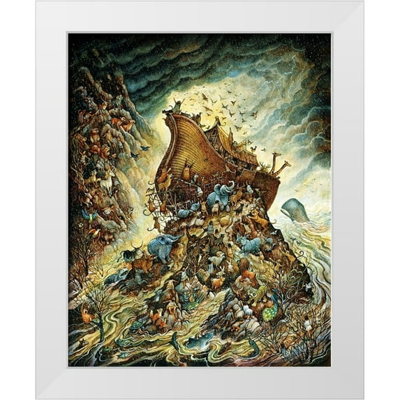 Bell, Bill 15x18 White Modern Wood Framed Museum Art Print Titled - The Flood