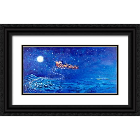 Bell, Bill 18x11 Black Ornate Wood Framed with Double Matting Museum Art Print Titled - Night B4 E
