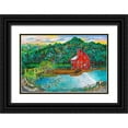 thumbnail image 1 of Bell, Bill 18x13 Black Ornate Wood Framed with Double Matting Museum Art Print Titled - Clinton Falls, 1 of 4