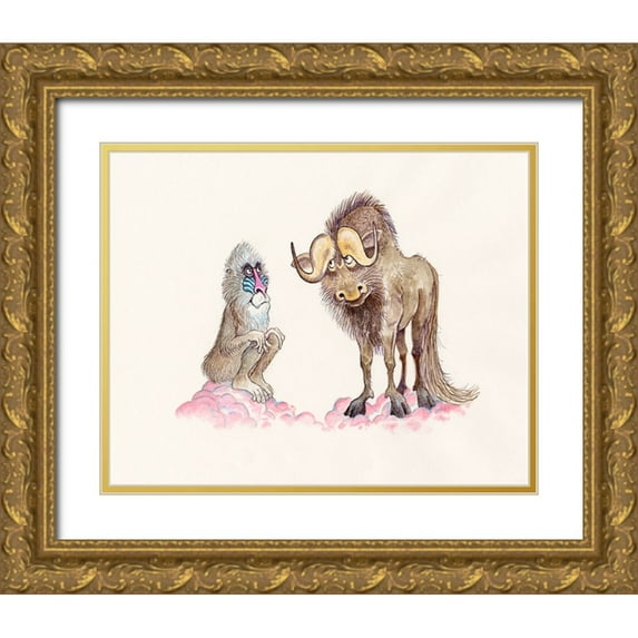 Bell, Bill 18x15 Gold Ornate Wood Framed with Double Matting Museum Art Print Titled - 18C