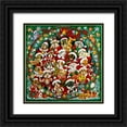 thumbnail image 1 of Bell, Bill 20x20 Black Ornate Wood Framed with Double Matting Museum Art Print Titled - Santa Paws Christmas, 1 of 4