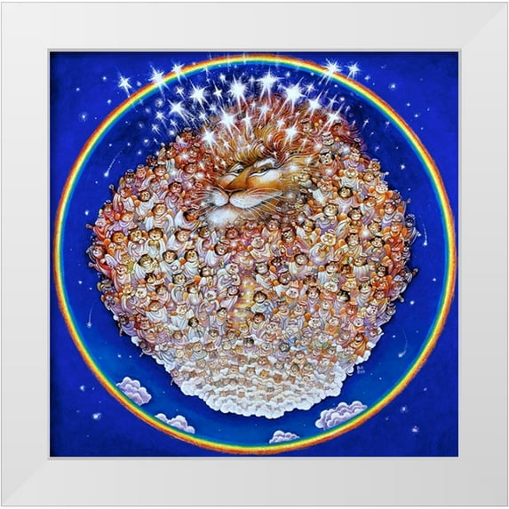 Bell, Bill 20x20 White Modern Wood Framed Museum Art Print Titled - Heaven