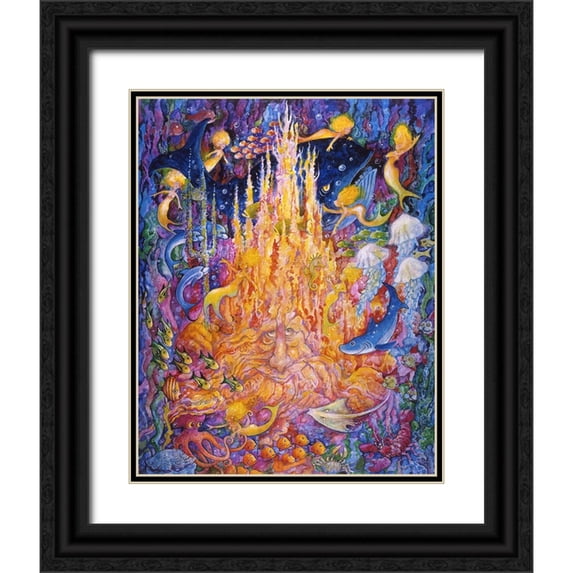 Bell, Bill 20x24 Black Ornate Wood Framed with Double Matting Museum Art Print Titled - Kingdom Of The Sea