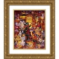 thumbnail image 1 of Bell, Bill 20x24 Gold Ornate Wood Framed with Double Matting Museum Art Print Titled - Antique Lady Green Coat, 1 of 4
