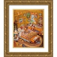 thumbnail image 1 of Bell, Bill 20x24 Gold Ornate Wood Framed with Double Matting Museum Art Print Titled - Cat Nap, 1 of 4