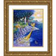 thumbnail image 1 of Bell, Bill 20x24 Gold Ornate Wood Framed with Double Matting Museum Art Print Titled - The Blue Lagoon, 1 of 4