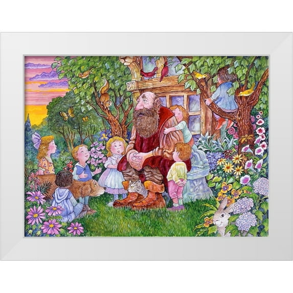 Bell, Bill 24x19 White Modern Wood Framed Museum Art Print Titled - The Selfish Giant #8