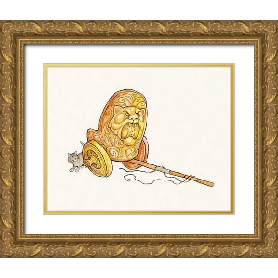 Bell, Bill 24x20 Gold Ornate Wood Framed with Double Matting Museum Art Print Titled - 12A - Trojan