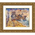thumbnail image 1 of Bell, Bill 24x20 Gold Ornate Wood Framed with Double Matting Museum Art Print Titled - Steel Pier, 1 of 4
