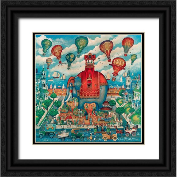 Bell, Bill 26x26 Black Ornate Wood Framed with Double Matting Museum Art Print Titled - Lucy