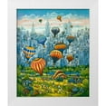thumbnail image 1 of Bell, Bill 26x31 White Modern Wood Framed Museum Art Print Titled - Central Park Balloons, 1 of 4