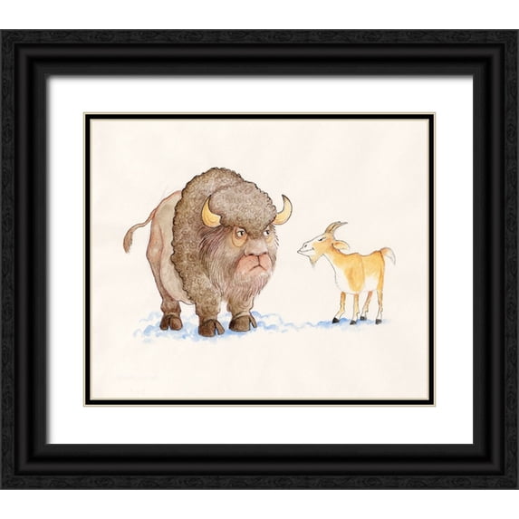 Bell, Bill 31x26 Black Ornate Wood Framed with Double Matting Museum Art Print Titled - 34A