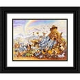 thumbnail image 1 of Bell, Bill 32x25 Black Ornate Wood Framed with Double Matting Museum Art Print Titled - Noahs Happy Ending, 1 of 4