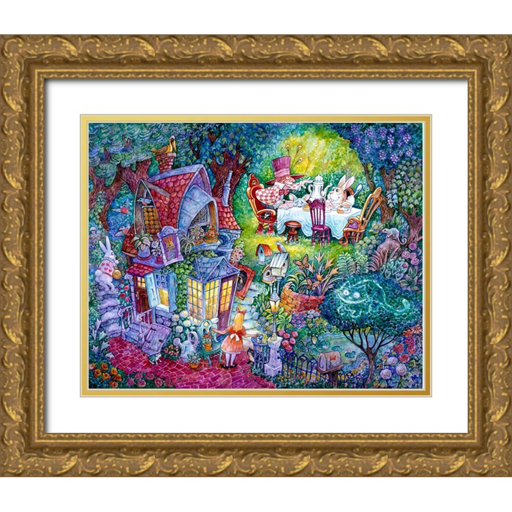 Bell, Bill 32x26 Gold Ornate Wood Framed with Double Matting Museum Art