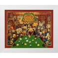 thumbnail image 1 of Bell, Bill 32x26 White Modern Wood Framed Museum Art Print Titled - Pool Dogs, 1 of 4