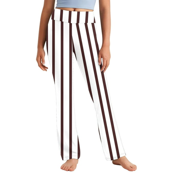 Bell Bottom Pants for Girls Bell Bottoms for Girls 10-12 Leggings for Kids Flared Pants for Girls Pants Toddler Girl, Brown