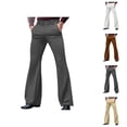 thumbnail image 1 of Bell Bottom Pants for Men 2026 Casual Retro with Pockets Dress Pants Flared Trousers 70s Disco Outfits, 1 of 8