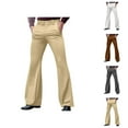 thumbnail image 1 of Bell Bottom Pants for Men 2026 Casual Retro with Pockets Dress Pants Flared Trousers 70s Disco Outfits, 1 of 7