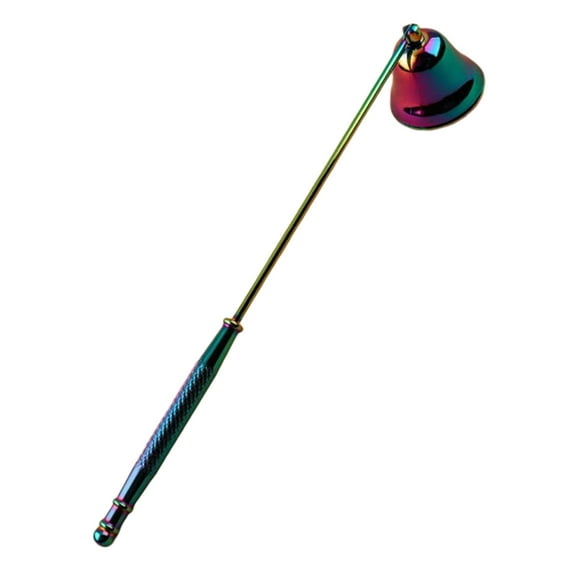 Bell Candle Extinguisher with Long Handle Stainless Steel Tealight Candle Wick Flame Snuffer Putting Out Candle Stopper Tools Candle Accessories