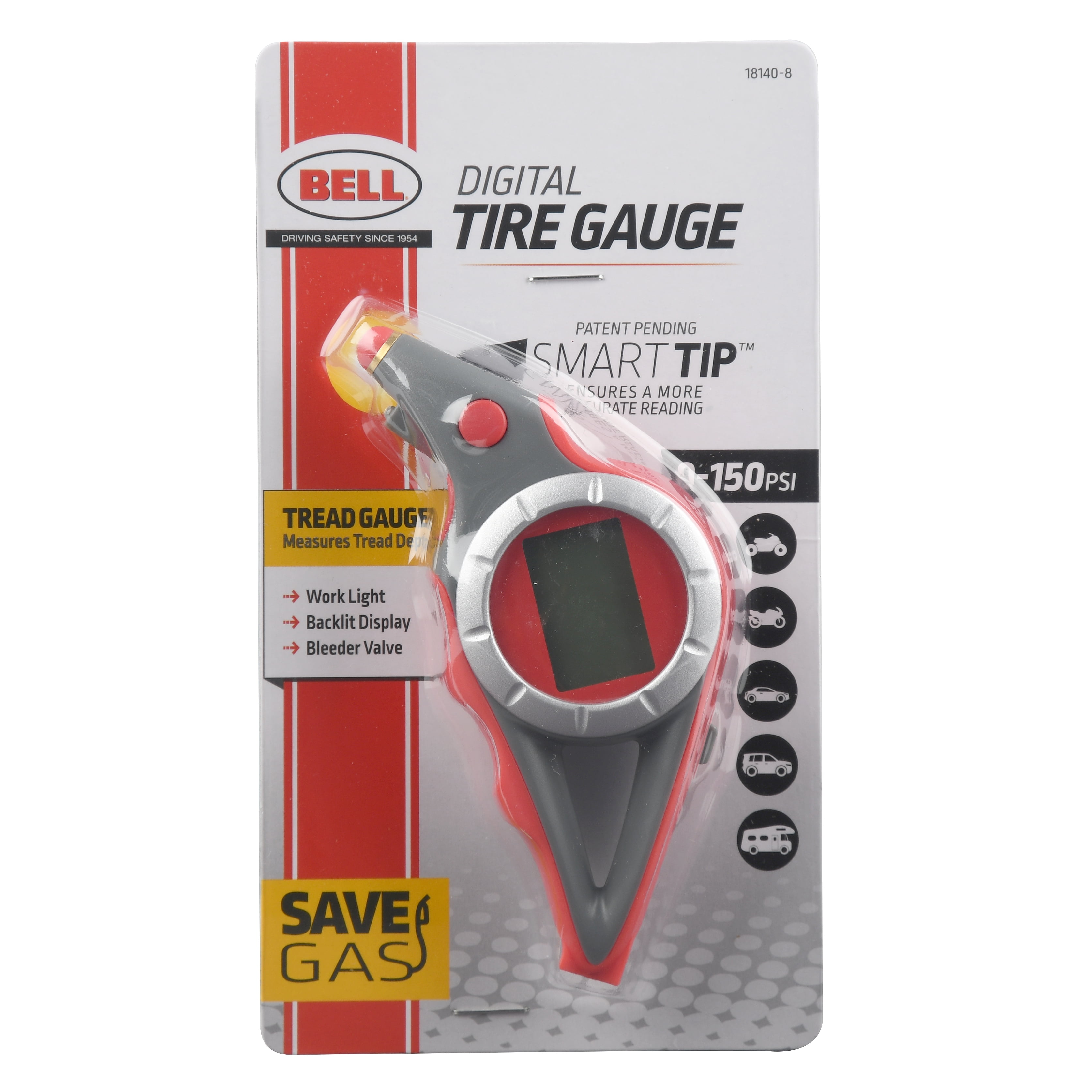 Bell Digital Tire Gauge with Bleeder Valve