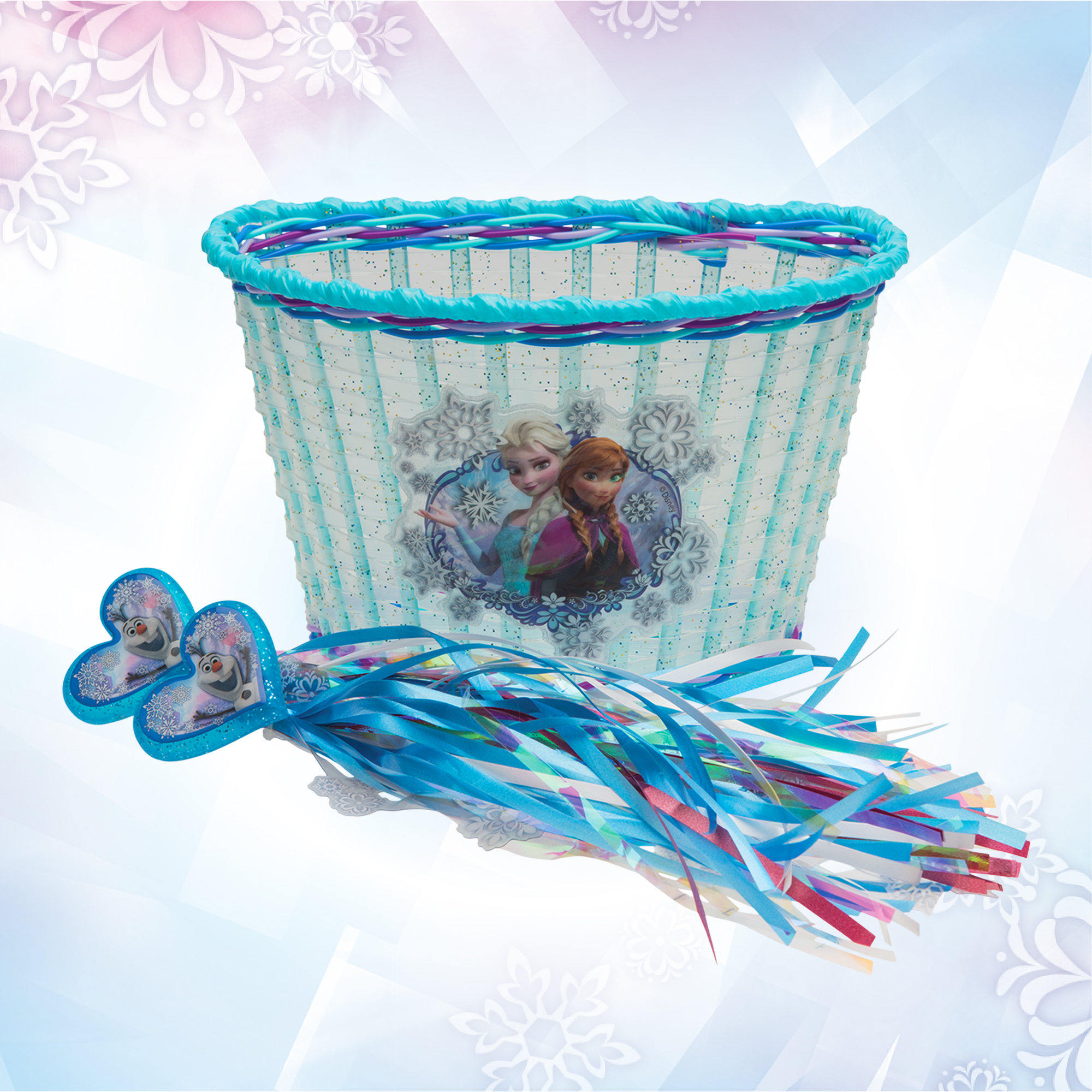 Bell Disney Frozen Accessory Pack Bike Basket and Streamers - image 1 of 4