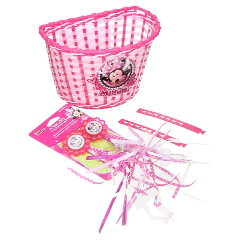 Bell Disney Junior Minnie Mouse Bike Basket and Streamer Combo