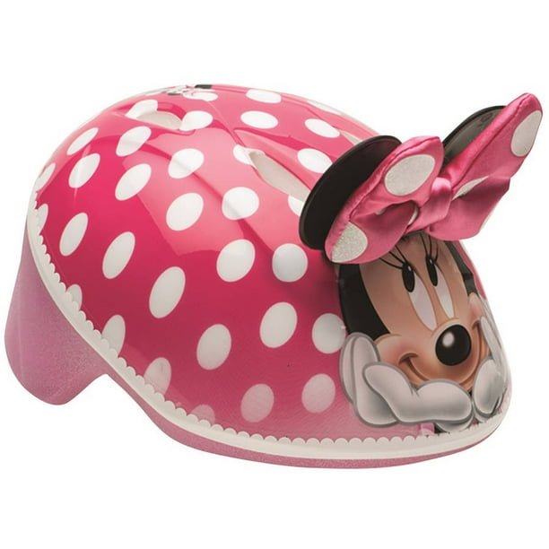 Bell Disney Minnie Mouse 3D Bike Helmet, Pink Polka Dots, Toddler 3
