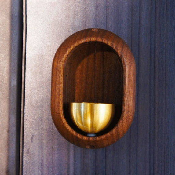 Bell For Door Opening Door Chime For Business When Entering Hanging Bells For Home Store Door Entry Alert Chime And Decoration Magnetically Attached Bells For/ Business Doorbell Oval Brown A