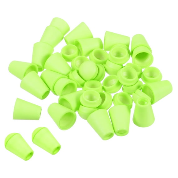 Bell End Stopper, Cord Rope Lock for Drawstring Bag, Bright Green 100 Pack