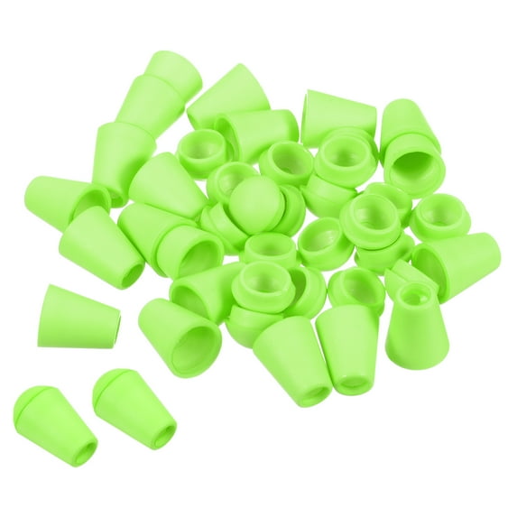 Bell End Stopper, Cord Rope Lock for Drawstring Bag, Green 100 Pack