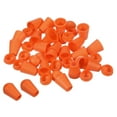 thumbnail image 1 of Bell End Stopper, Cord Rope Lock for Drawstring Bag, Orange 100 Pack, 1 of 5