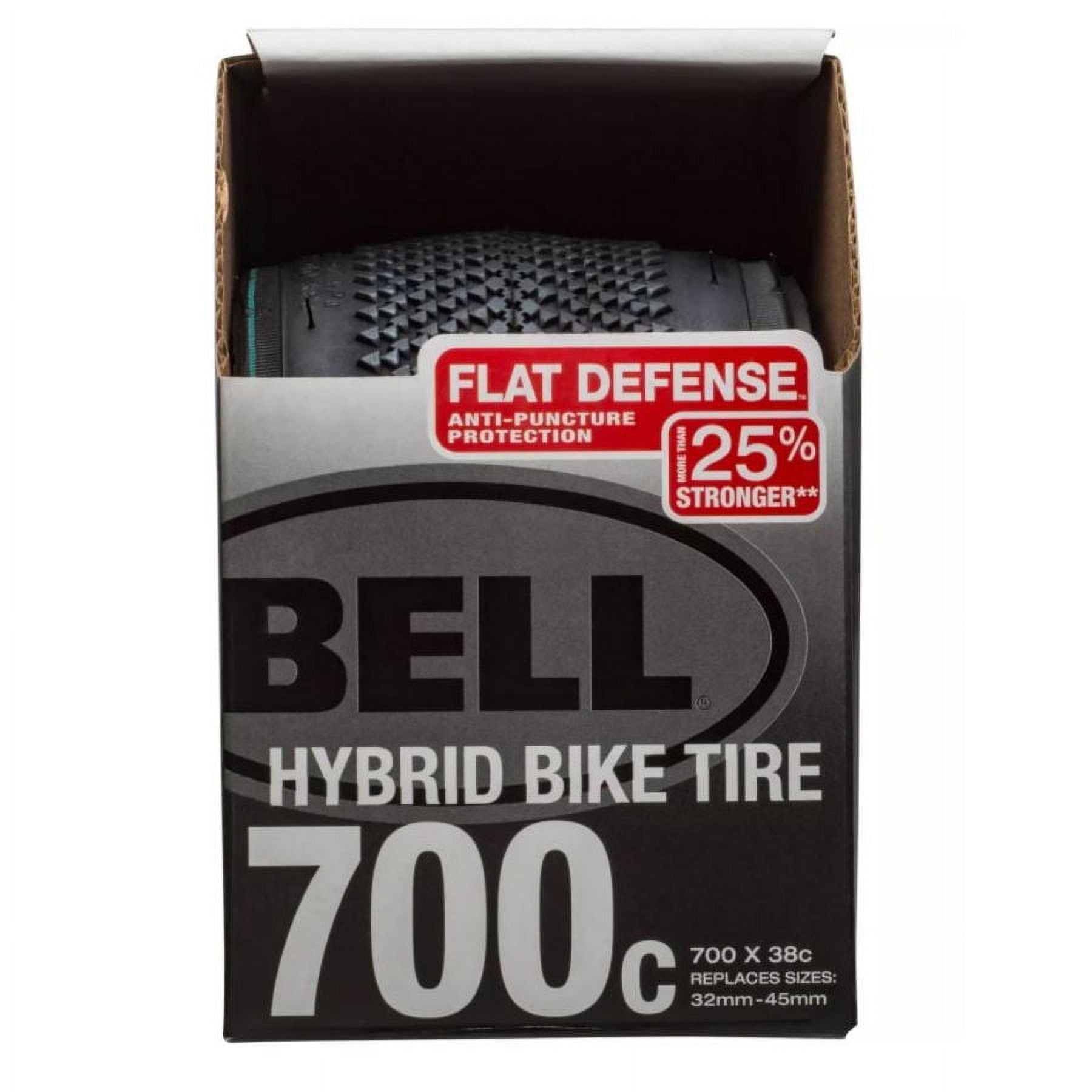 Bell Flat Defense Hybrid Bike Tire 700" x 28", Black