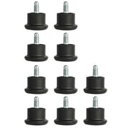 Bell Glides Replacement, Office Chair Swivel Caster Wheels to Fixed Stationary Castors, Low Profile