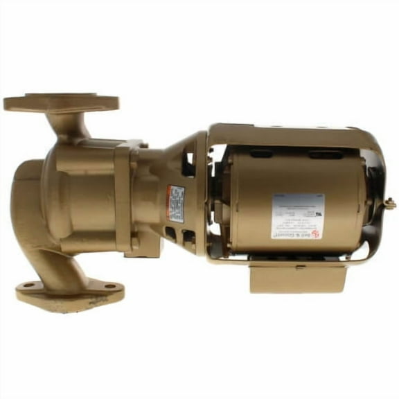 Bell & Gossett Series HV AB 1/6 HP 115V 40 GPM Oil Lubricated Three Piece Lead Free Bronze Circulator Pump with Non Ferrous Impeller - 102213LF