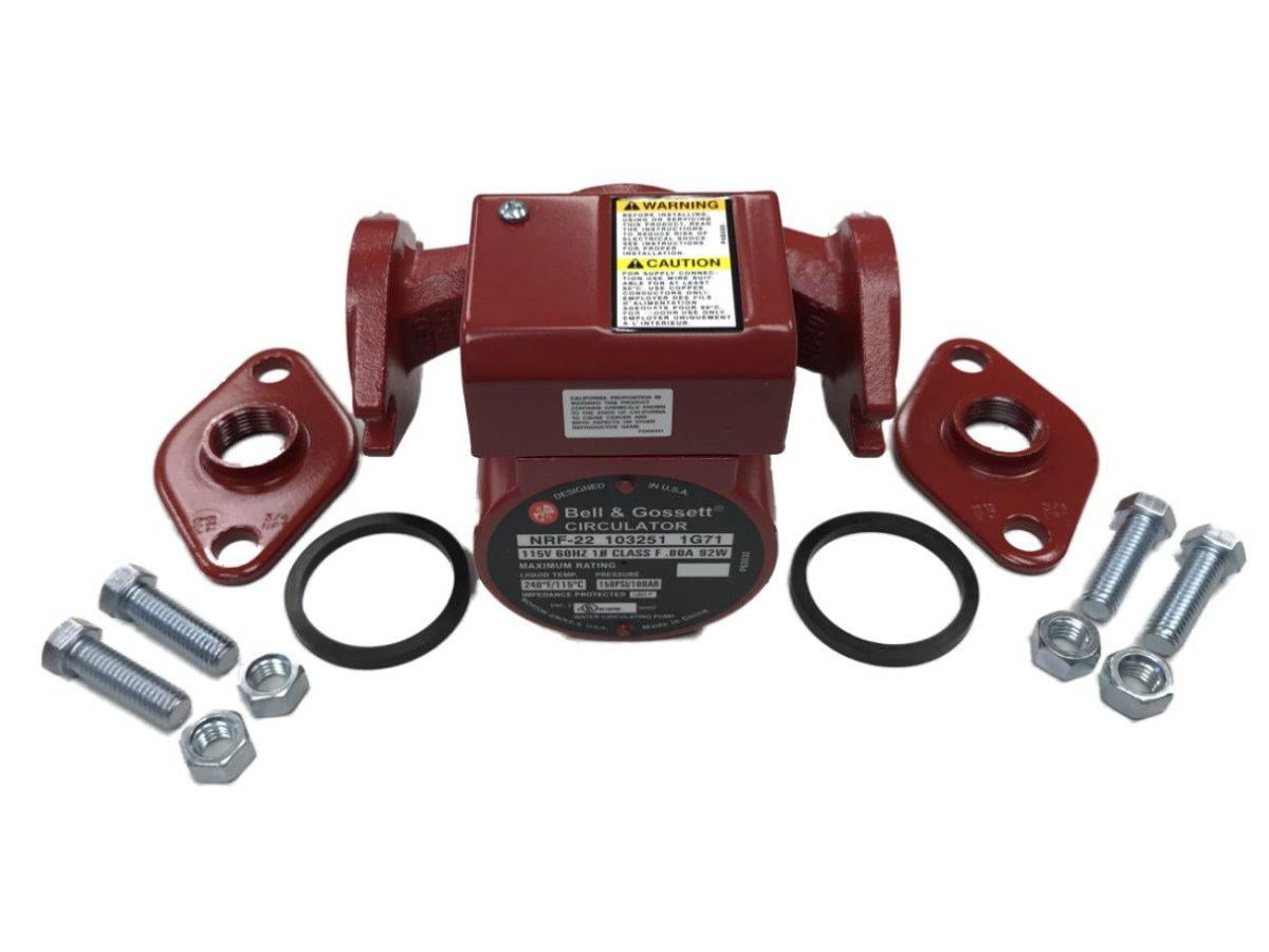 Bell & Gossett 103251 NRF-22 Cast Iron Circulator Pump 115V With 3/4" Flanges