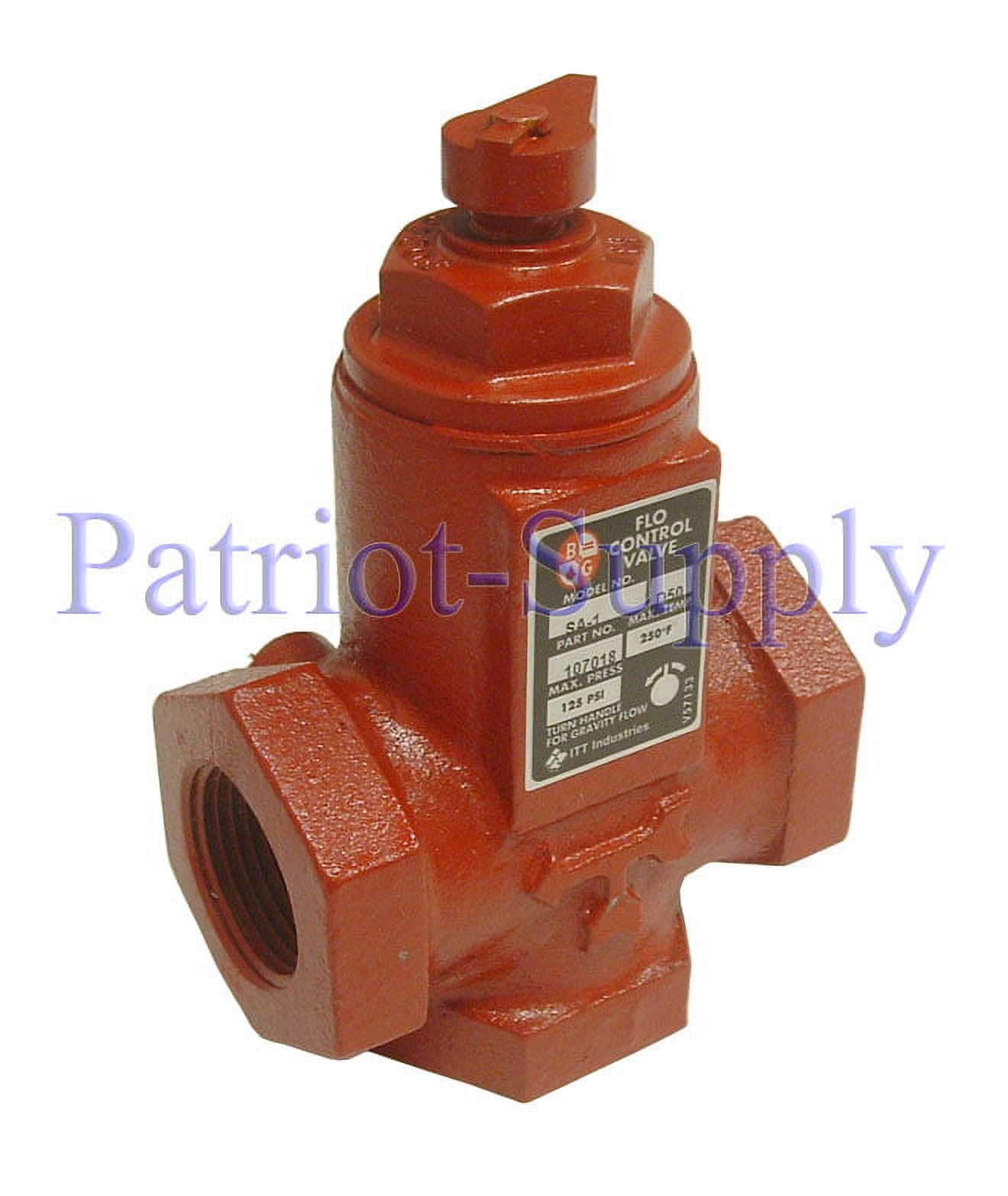 Bell & Gossett 107018 SA1 1" NPT Cast Iron Flow Control Valve