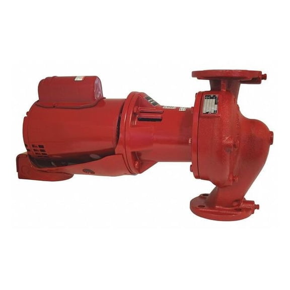 Hot Water Circulating Pump, 1 hp, 208-230/460VAC, 3 Phase, Flange Connection