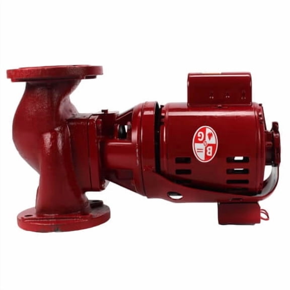 Bell & Gossett Series 2-1/2" 1/4 HP 115V 110 GPM Oil Lubricated Three Piece Cast Iron Circulator Pump with Non Ferrous Impeller - 102218