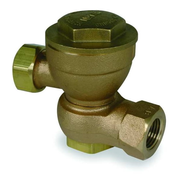 Bell & Gossett Steam Trap,25 psi,Brass,1/2 in,2 Ports 17C-S-2-25