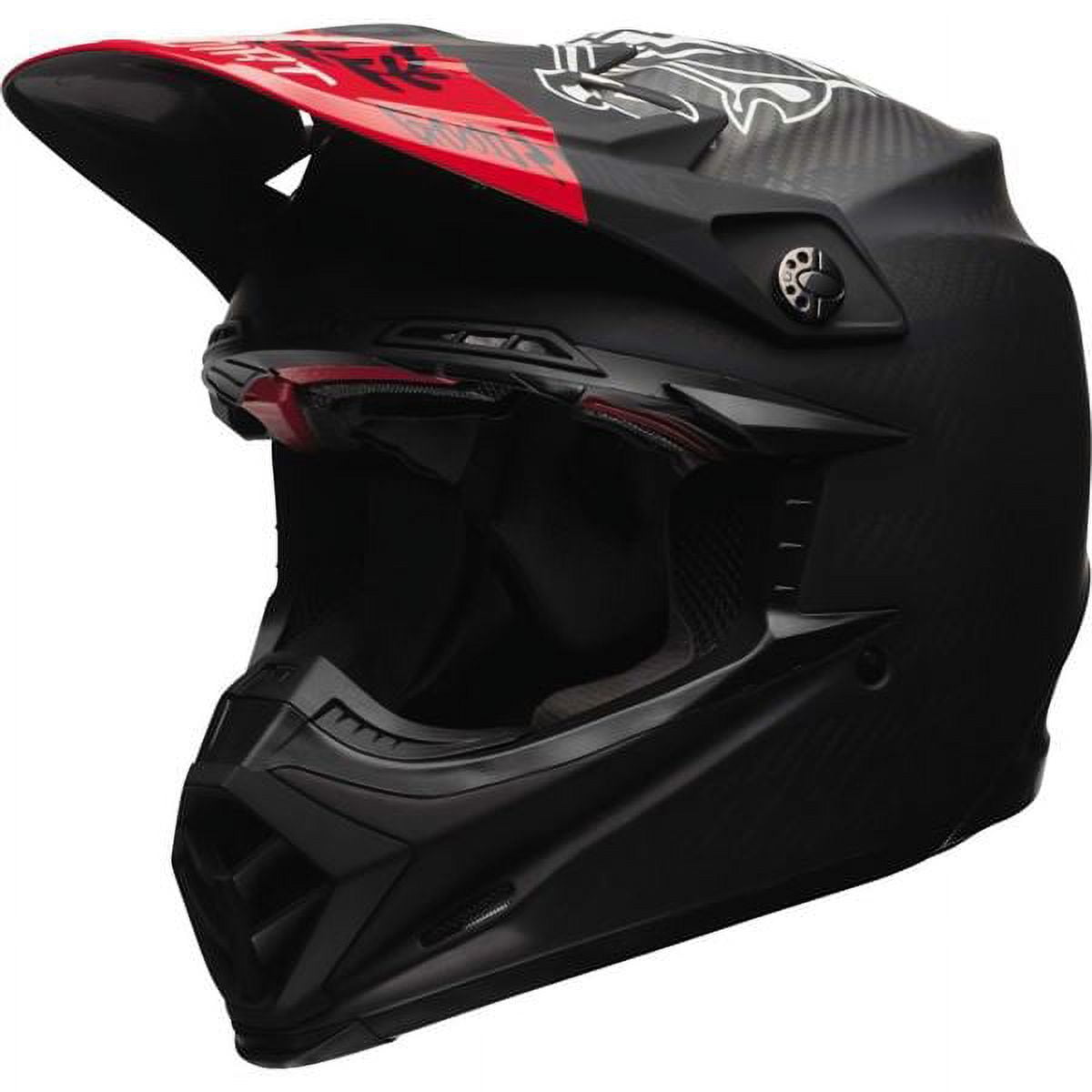 Bell Moto-9 Flex Off-Road Motorcycle Helmet (Fasthouse DITD Matte Black/Red,  X-Small) 