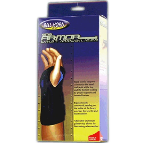 Bell-Horn Ortho Armor Wrist Immobilizer Left, 8-9 Inch, Large