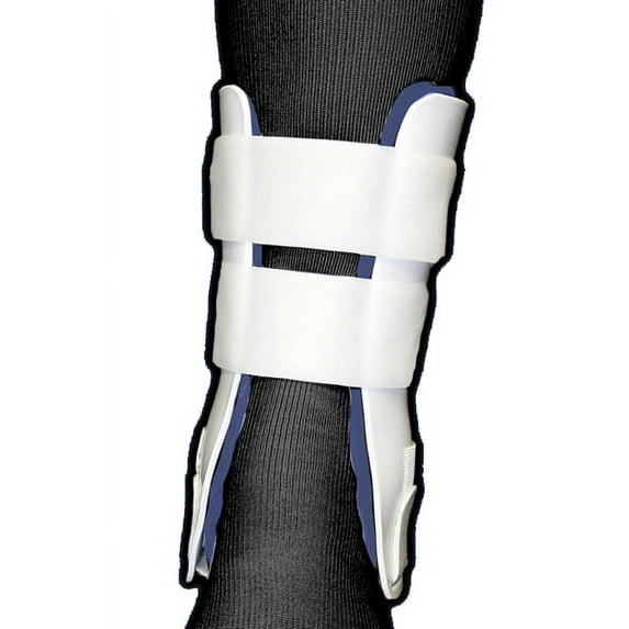 DJO Bell-Horn Air/Gel Rigid Stirrup Ankle Brace in White/Blue Size: Regular