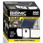 Bell+Howell Solar Lights Outdoor Solar Powered Flood Lights Motion Sensor Waterproof LED for Patio Porch Yard Bionic Floodlight Elite