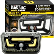 Bell + Howell Bionic Outdoor Wall Light Solar Powered Motion Sensor Waterproof LED for Porch